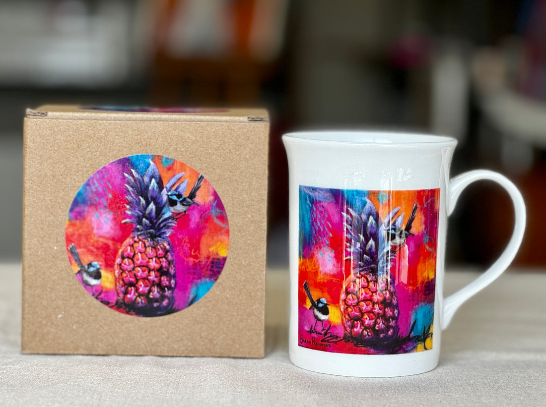 Blue Tropicana Mug