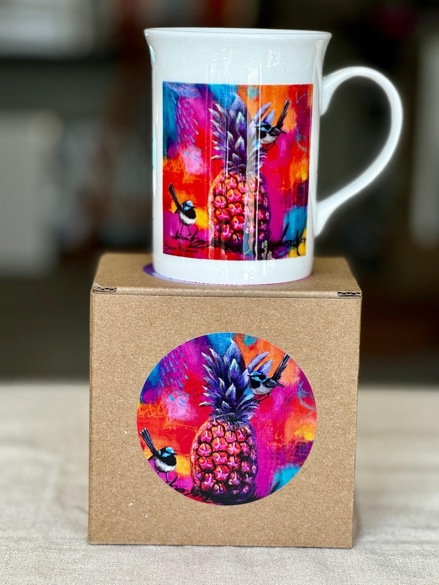 Blue Tropicana Mug