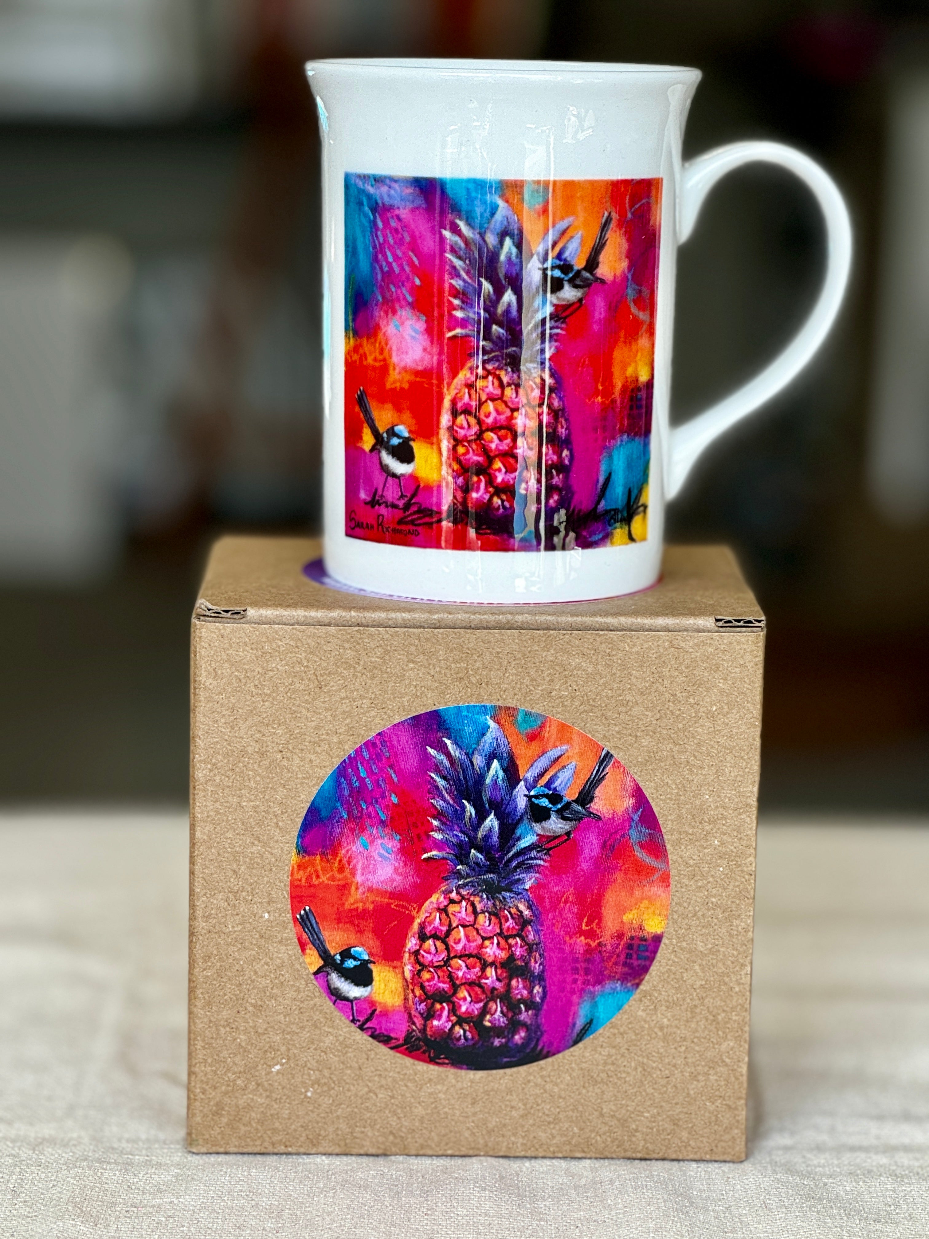 Blue Tropicana Mug