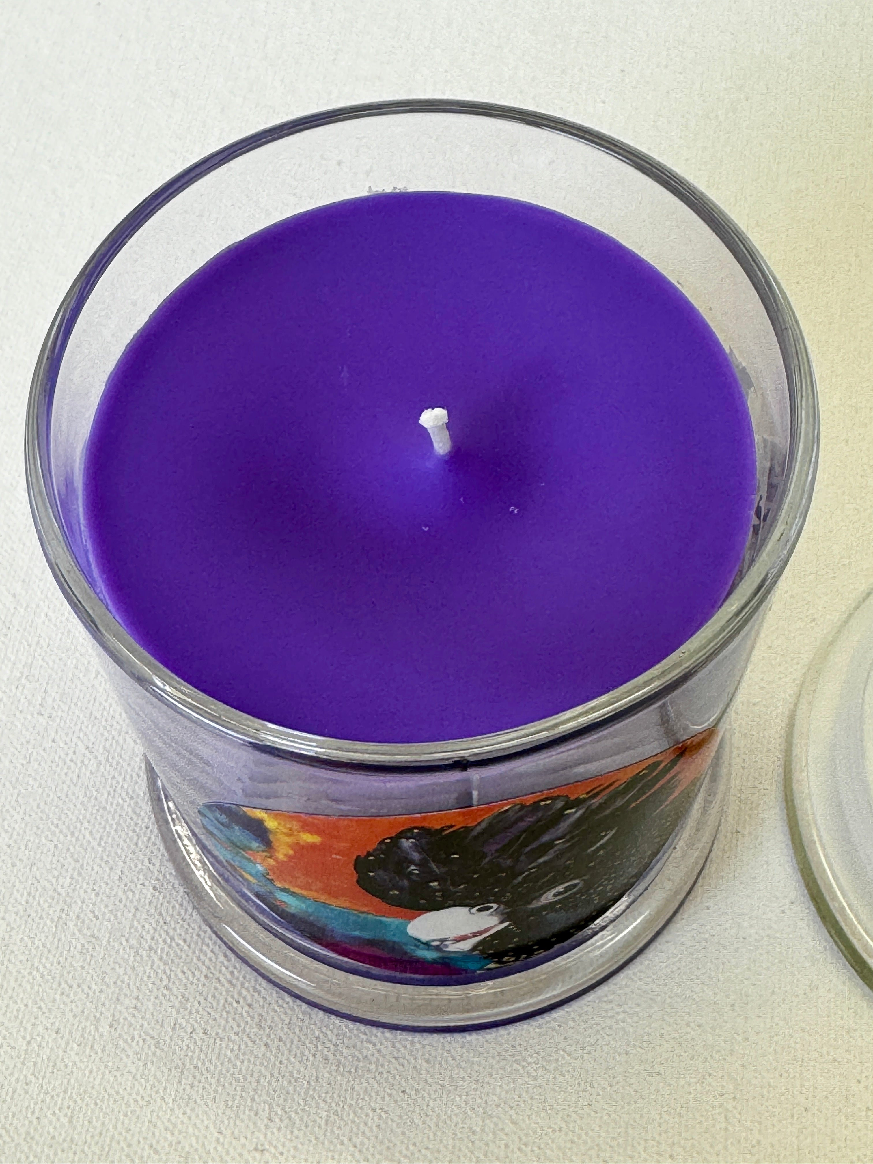 Candle in Glass Jar - Cheeky Charlie print