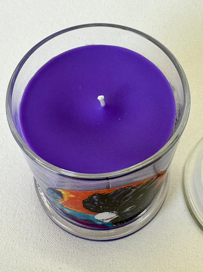 Candle in Glass Jar - Cheeky Charlie print