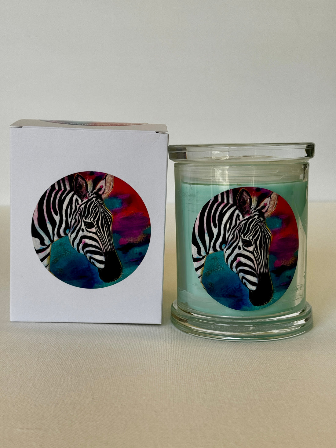 Candle in Glass Jar - All Aglow print