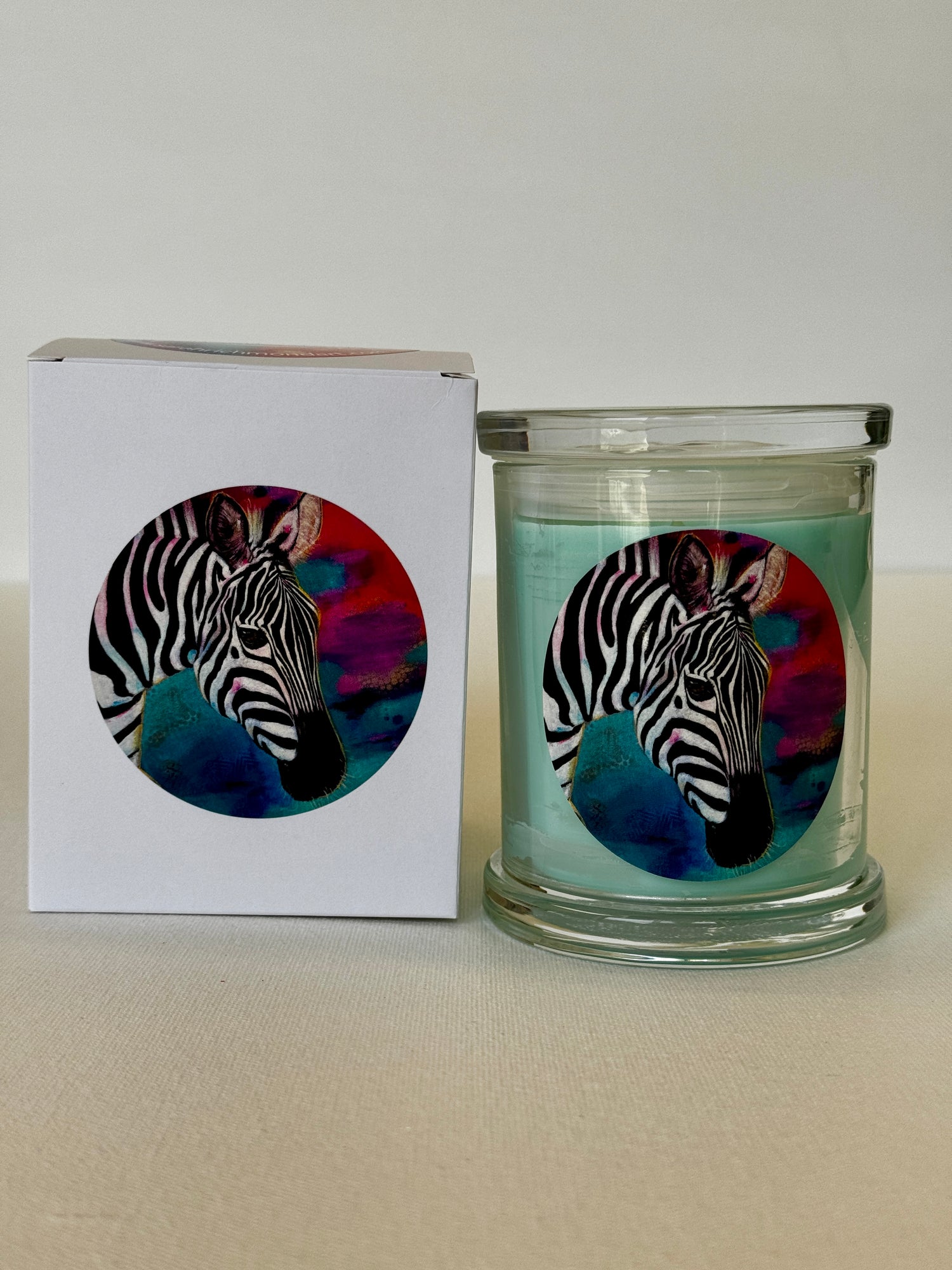 Candle in Glass Jar - All Aglow print