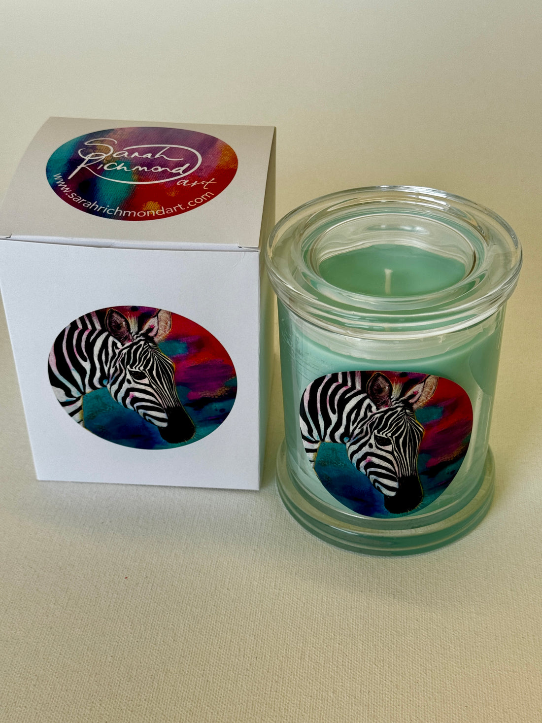 Candle in Glass Jar - All Aglow print