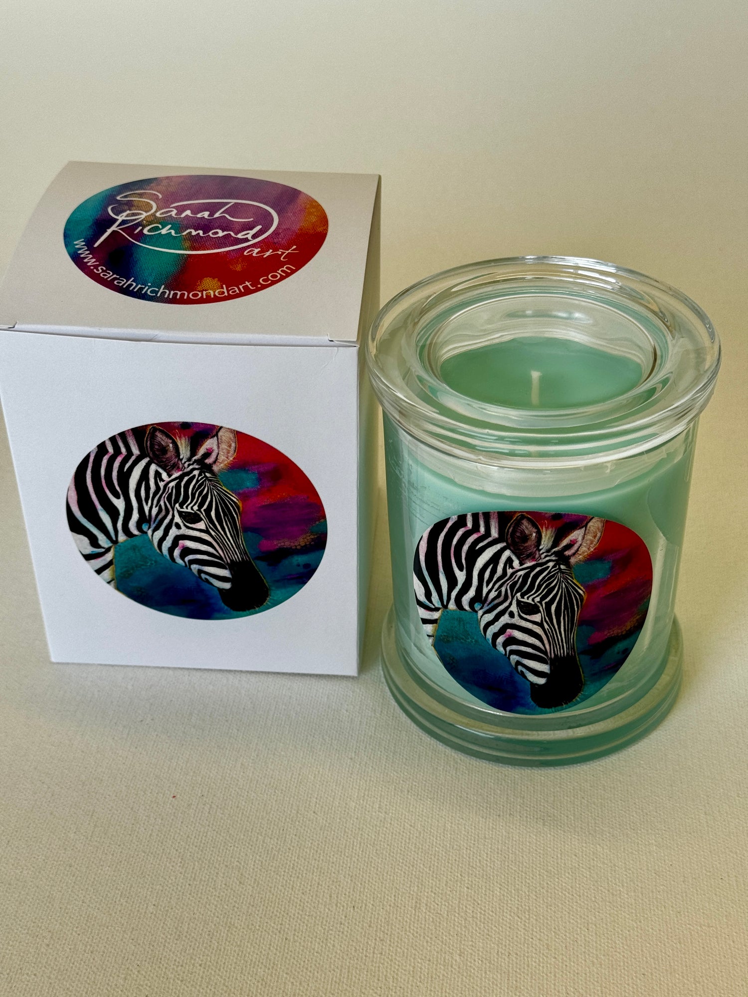 Candle in Glass Jar - All Aglow print