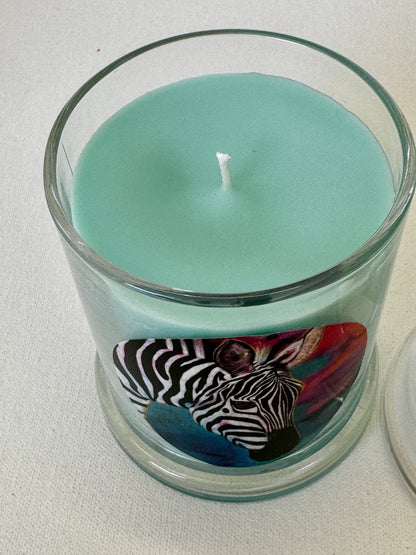 Candle in Glass Jar - All Aglow print